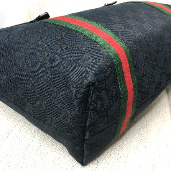 Authentic Gucci Sherry Line tote black monogram canvas - Picture 15 of 15